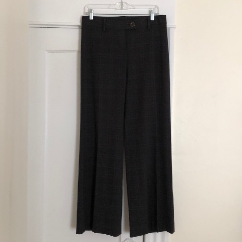 CAbi classic brown plaid trousers size 4